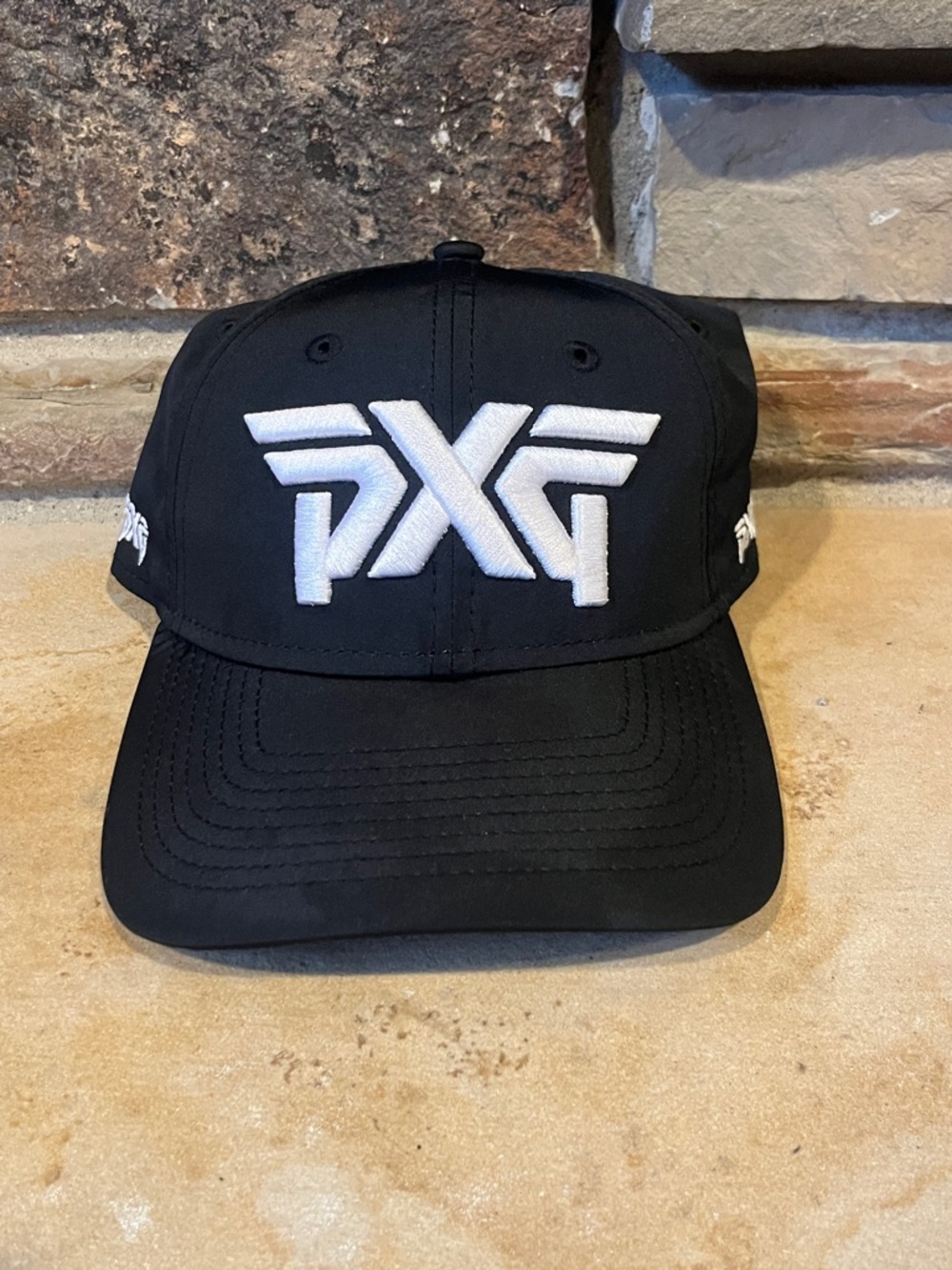 PXG Black Golf Cap with White Embroidered Logo New Era 9twenty